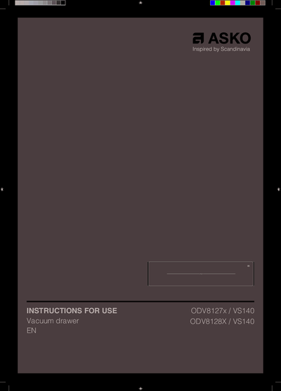 Asko ODV8128GG - Руководство пользователя 