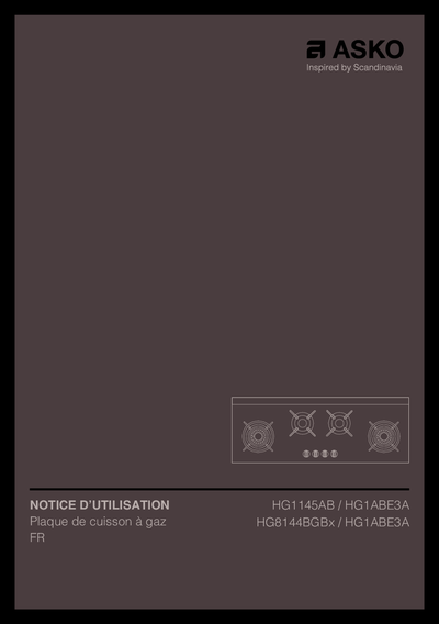 Asko HG8144BGB1 - Руководство по эксплуатации 