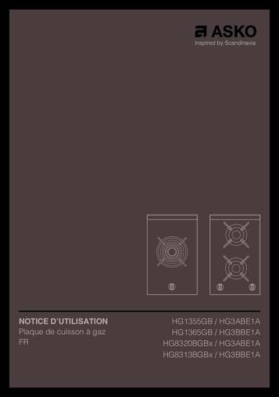Asko HG8320BGB1 - Руководство пользователя 