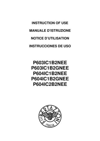 Bertazzoni P604IC2B2NEE - Руководство по эксплуатации 