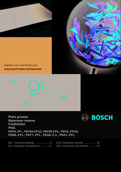 Bosch PKN651FP1E - Правила пользования 