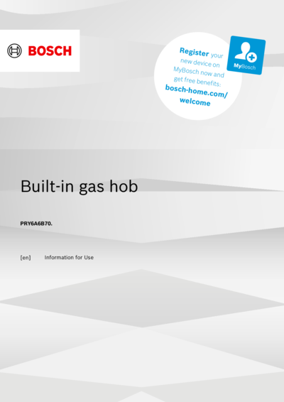 Bosch PRY6A6B70Q - Инструкция 