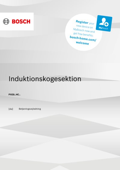 Bosch PXE831HC1E - Инструкция 