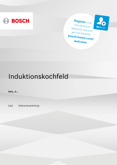 Bosch PXX645FC1E - Инструкция 