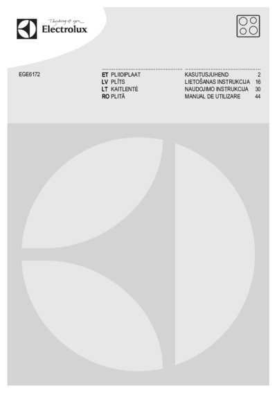 Варочная панель Electrolux EGE6172NOK