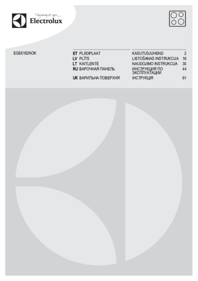 Варочная панель Electrolux EGE6182NOK