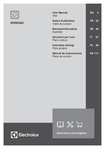 Electrolux EIV63443 - Руководство пользователя 
