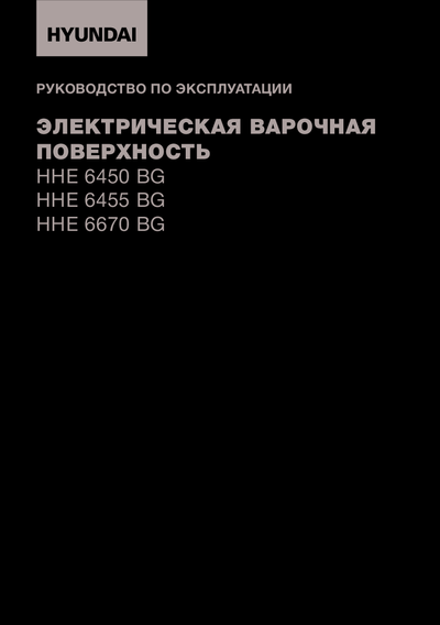 Hyundai HHE 6450 WG - Руководство по эксплуатации 