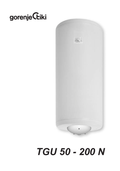 Gorenje TGU 200 NG B6 - Инструкция по эксплуатации 
