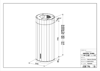 Вытяжка Faber CORINTHIA ISOLA EV8P DG MATT/CONCRETE A37