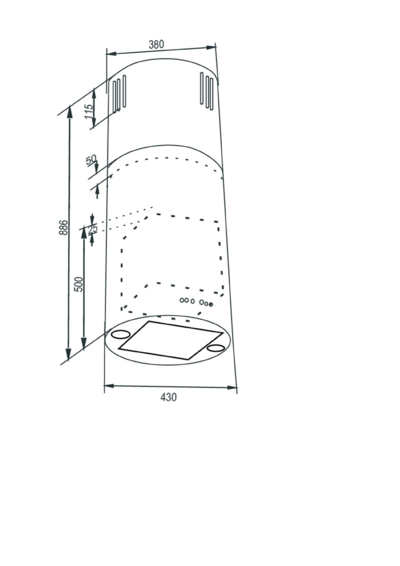 Zigmund & Shtain K 330.41 S - Схема (размеры) 
