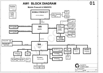 Материнская плата Quanta AW1 DA0AW1MB8F0