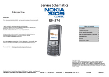 Nokia 3109c - Схемы (RM-274, ver: 1.0, 2cba_30a)