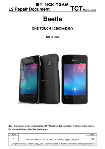 Alcatel ONE TOUCH 4030X/A/D/E/Y - Руководство по ремонту  (МТС 970)