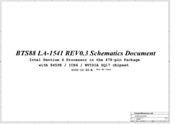 Compal LA-1541 - Схема (BTS88, REV: 0.3)
