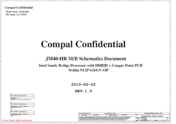 Compal LA-7231P - Схема (REV: 1.0, JM40-HR, Acer Aspire 4830TG)