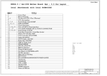 Compal LA-1301/LA-1302 - Схема (REV: 0.5, 888Z4.5, 888Z4)