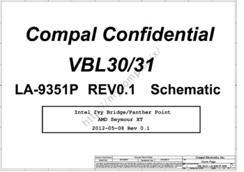 Compal LA-9351P - Схема (REV: 0.1, VBL30/31)