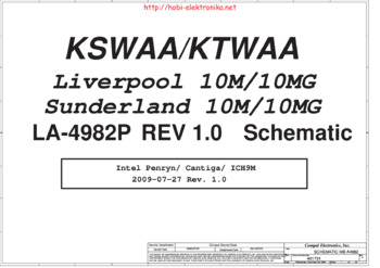 Compal LA-4982P/LA-4981P - Схема (REV: 1.0, KSWAA/KTWAA)
