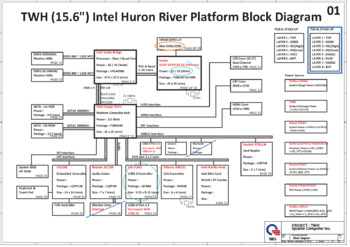 Quanta TWH - Схема (ShenZhou Elegant A560P, TWH 15.6 Intel Huron River, Rev: A)