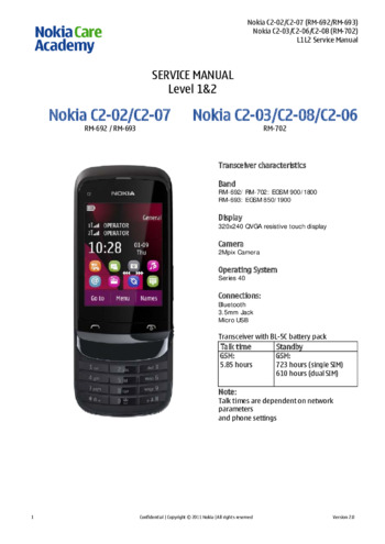 Мобильный телефон Nokia C2-02/C2-07/C2-03/C2-08/C2-06