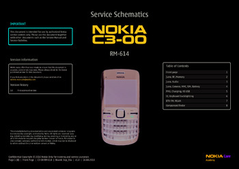 Nokia C3-00 - Схемы RM-614, 3ep_30a, v1.0