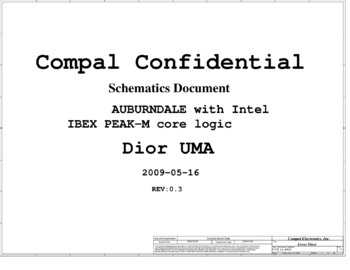 Compal LA-4892P - Схемы Rev: 0.3, Dior UMA, HP ELITEBOOK 6440B, 6540B