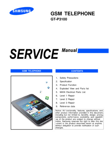 Samsung GT-P3100 Galaxy Tab 2 7.0 - Руководство по обслуживанию   