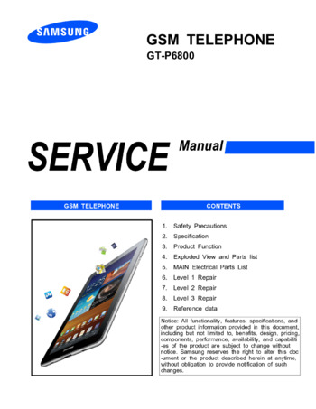 Samsung GT-P6800 Galaxy Tab 7.7 - Руководство по обслуживанию 