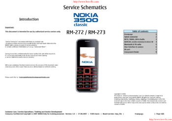 Nokia 3500c - Схемы RM-272, RM-273, classic