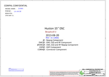 Compal LA-A913P - Схема ZAM81, REV : 0.1 (X00)