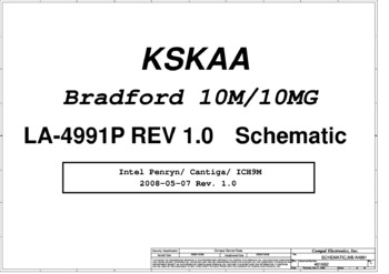Compal LA-4991P - Схема KSKAA, REV 1.0