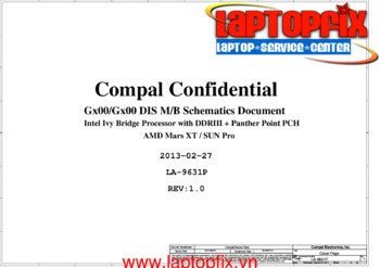 Compal LA-9631P - Схема REV 1.0, Lenovo G490