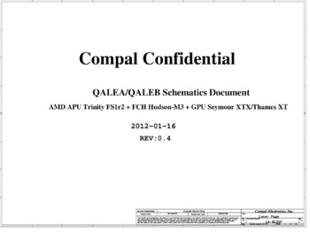 Compal LA-8121P - Схема QALEA/QALEB, REV 0.4, ThinkPad Edge E435
