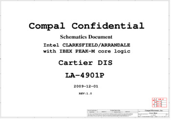 Compal LA-4901P - Схема Cartier DIS, REV:1.0