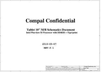 Compal LA-6371P - Схема PAU00, Rev: 0.1