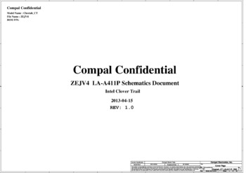 Compal LA-A411P - Схема ZEJV4, Rev: 1.0, Cheetah_CT