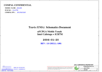 Compal LA-2791 - Схема HAL00, Rev: 1.0 (DELL: A00)