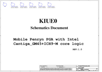 Compal LA-5191P - Схема KIUE0, Rev: 1.0