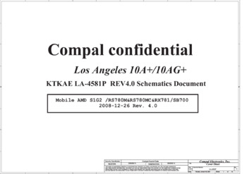 Compal LA-4581P - Схема KTKAE, Rev: 4.0