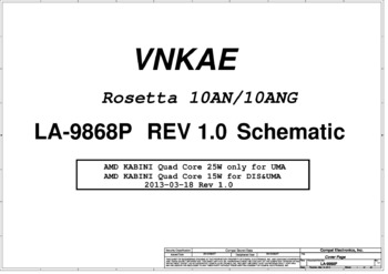 Compal LA-9868P - Схема VNKAE, Rev: 1.0