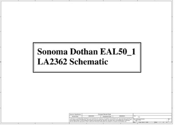 Compal LA-2362 - Схема Sonoma Dothan EAL50_1, REV:1.0