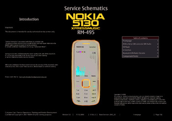 Nokia 5130 - Схемы RM-495, service schematics, v1.0, 5130c-2, 2UG_20 