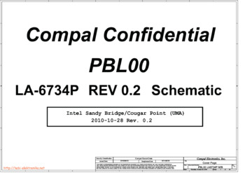 Compal LA-6734P PBL00 - Схемы rev: 0.2