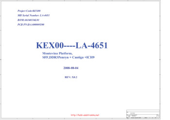 Compal LA-4651 KEX00 - Схемы rev: X0.2