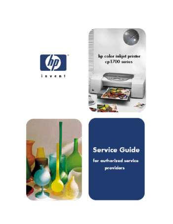 HP Color Inkjet cp1700 - Руководство по обслуживанию 