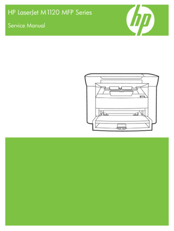 HP LaserJet M1120 MFP - Руководство по обслуживанию 