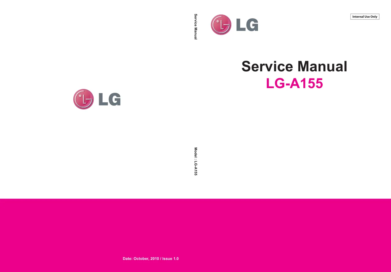  LG A155 - Руководство по обслуживанию Service manual