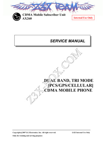  LG AX260 - Руководство по обслуживанию Service manual