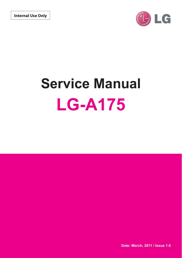  LG A175 - Service manual Service manual